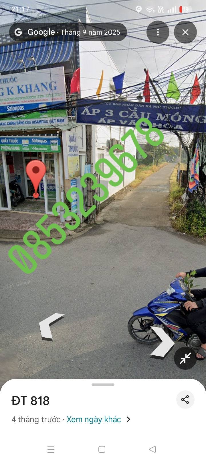 Đất nền 125m² Ấp 3 Nhị Thành giá 550 triệu - Sổ hồng chính chủ, đầu tư sinh lời!