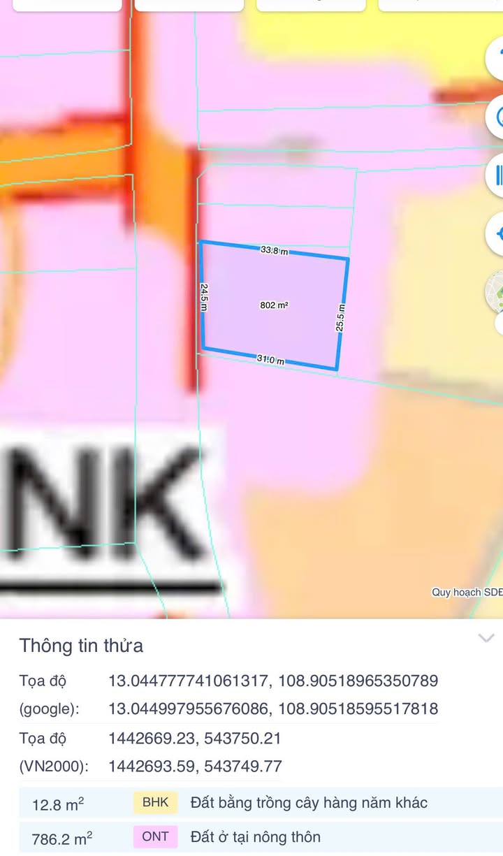 Đất nền Suối Trai, Huyện Sơn Hòa 850m² giá 500 triệu - Sổ đỏ chính chủ