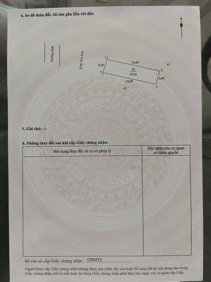 Đất nền xã Tân Quới, Vĩnh Long 143m² giá 379 triệu - Sổ đỏ chính chủ