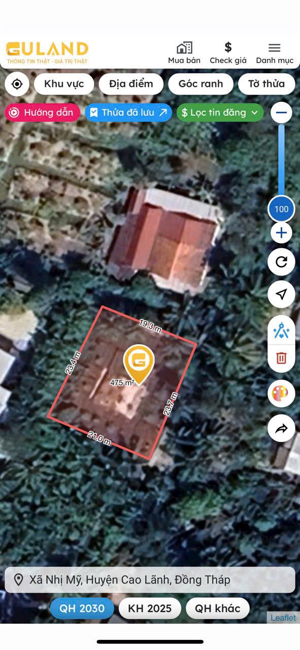 Đất nền 2 mặt tiền Đông Hòa Hiệp, Cái Bè, Tiền Giang 475m² giá 900 triệu - Đầu tư sinh lời ngay!