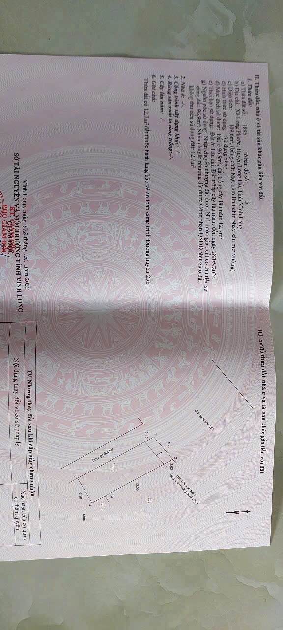 Đất hai mặt tiền Long Phước 109m² giá 1.95 tỷ - Đầu tư sinh lời ngay!