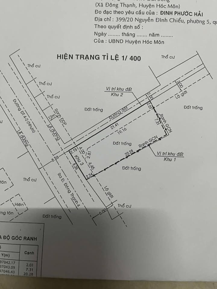 Đất nền Hóc Môn 220m² giá 6.5 tỷ - Đầu tư biệt thự lý tưởng!