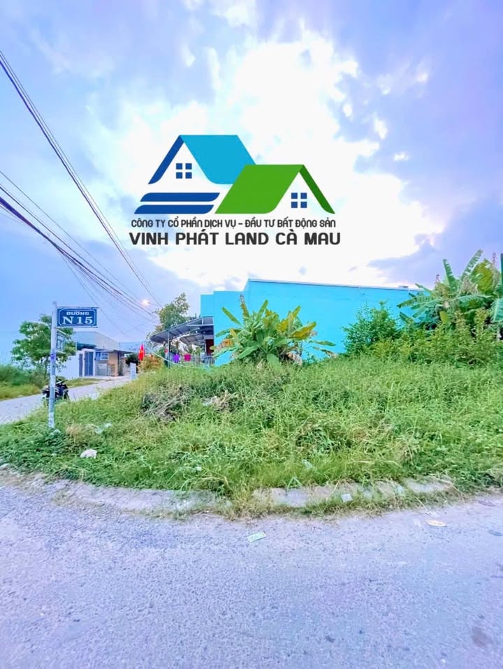 Đất nền góc đường N15 & D4 KDC Bạch Đằng Cà Mau 181.5m² - Giá chỉ 1.6 tỷ!