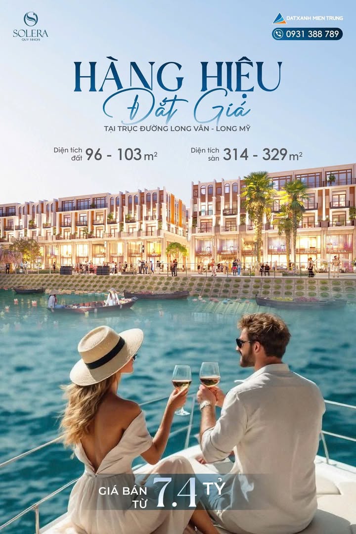 Shophouse Solera Quy Nhơn 99m² giá 7.4 tỷ - Đầu tư sinh lời ngay!