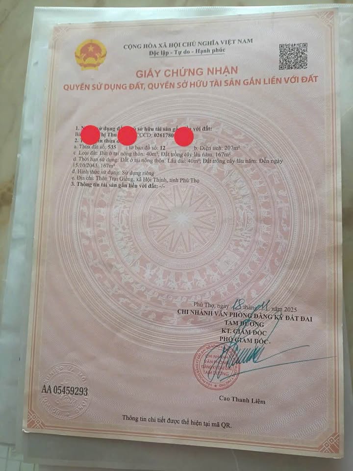 Đất nền Trại Giềng, Hội Thịnh, Vĩnh Phúc 207m² giá 1.7 tỷ - Cơ hội đầu tư hiếm có!