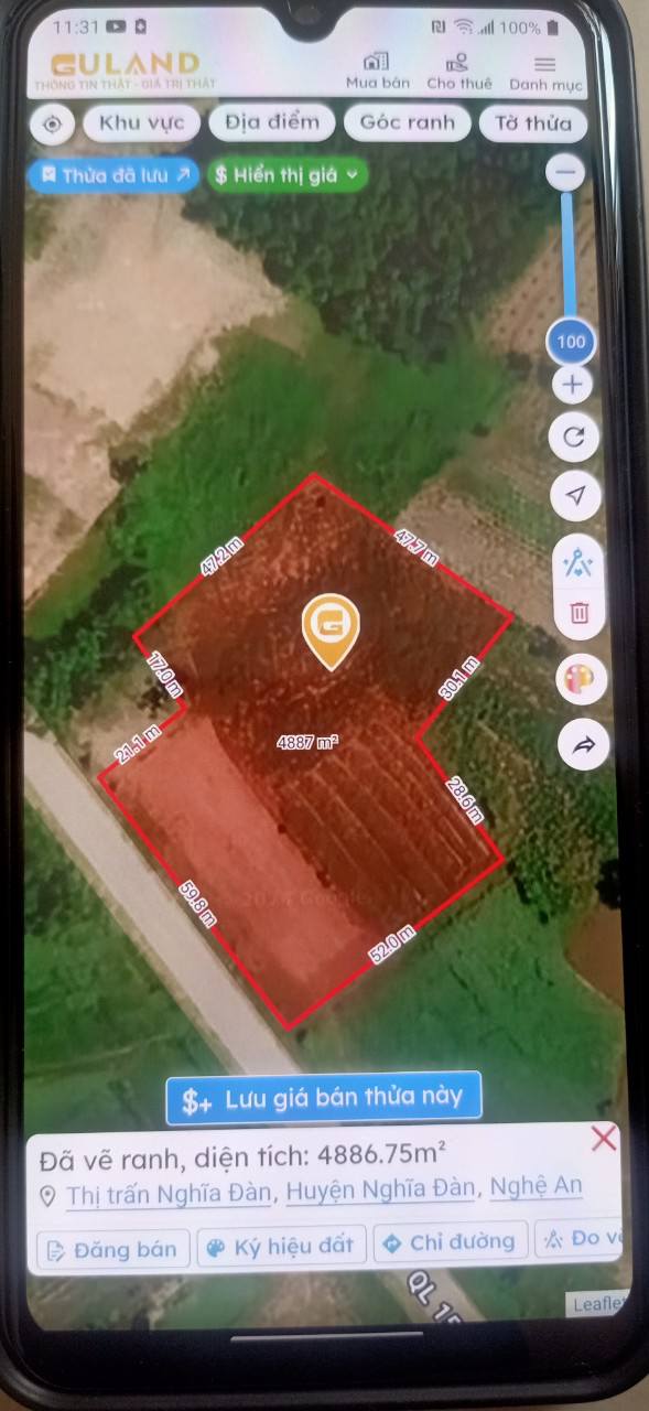 Đất nền thị trấn Nghĩa Đàn 5000m² giá 2.7 tỷ - Đầu tư sinh lời ngay!