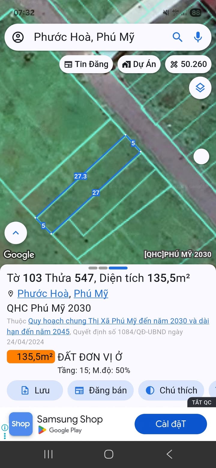 Đất nền Long Phước, Huyện Long Thành, 135m² giá 1 tỷ - Cơ hội đầu tư tuyệt vời!