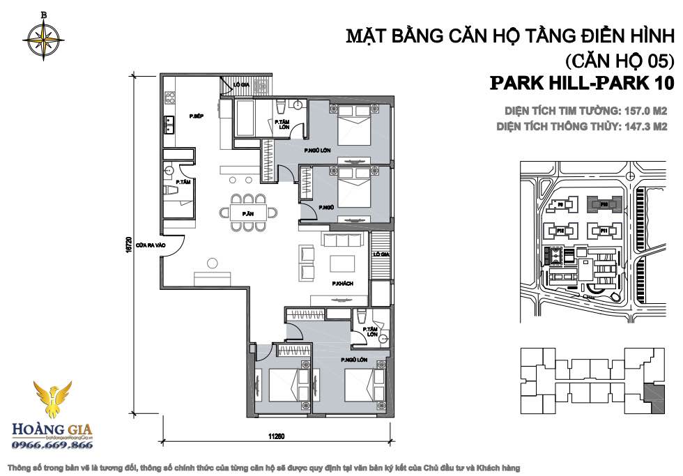 Căn hộ Times City Phú Nhuận 157m² giá 22 tỷ - Nhà nguyên bản mới, view thoáng