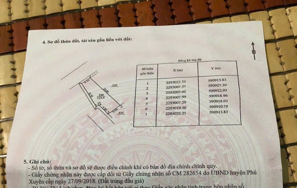 Đất đấu giá Thôn Hạ, Chuyên Mỹ, 113.5m² giá tốt - Cơ hội đầu tư hấp dẫn!