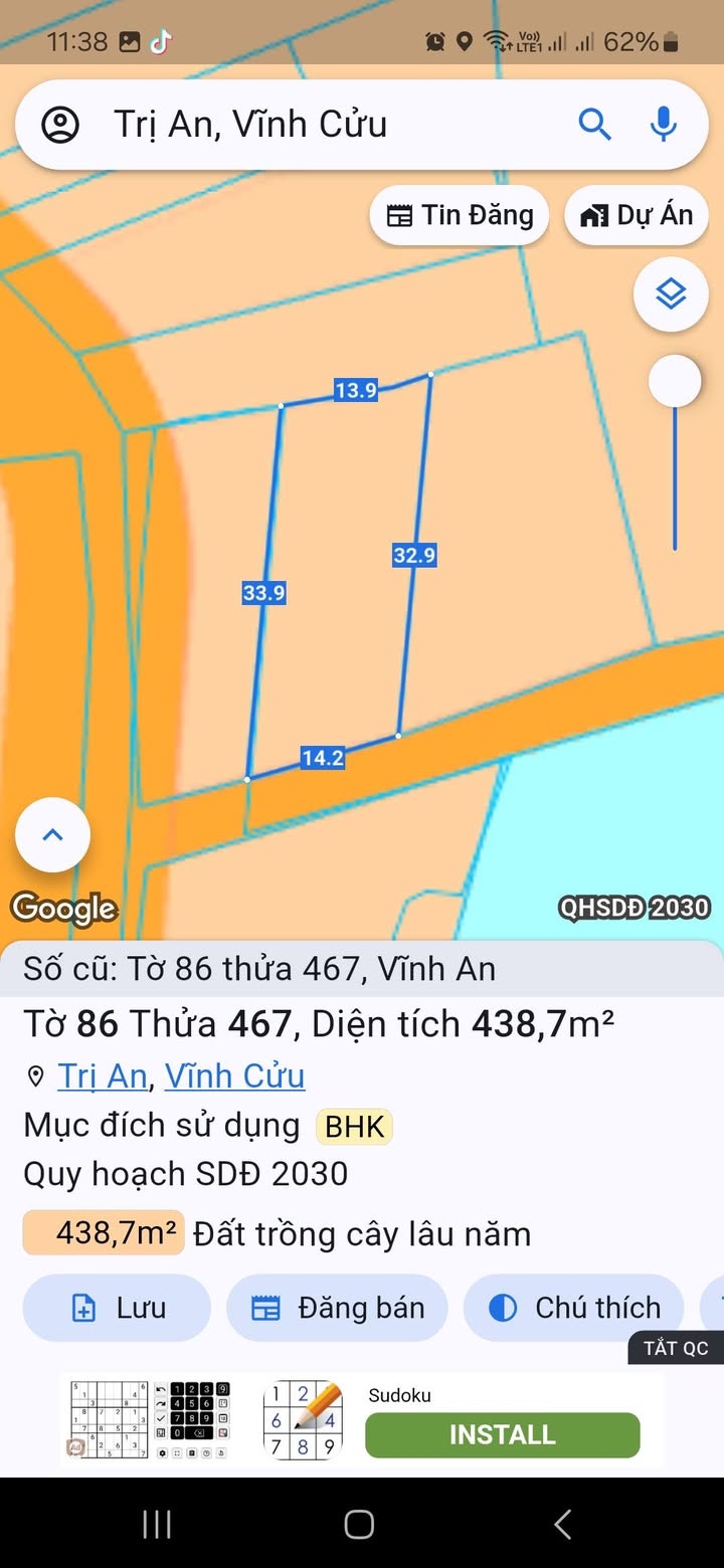 Lô đất mặt tiền NHỰA KHU PHỐ 6, Vĩnh An, 504m² giá chỉ 1.2 tỷ - Cần bán gấp!