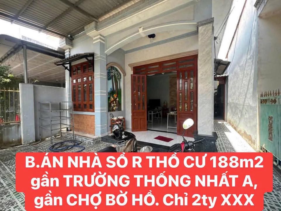 Nhà phố 188m² tại Trảng Bom, Đồng Nai giá 2 tỷ - Hướng Đông mát mẻ!