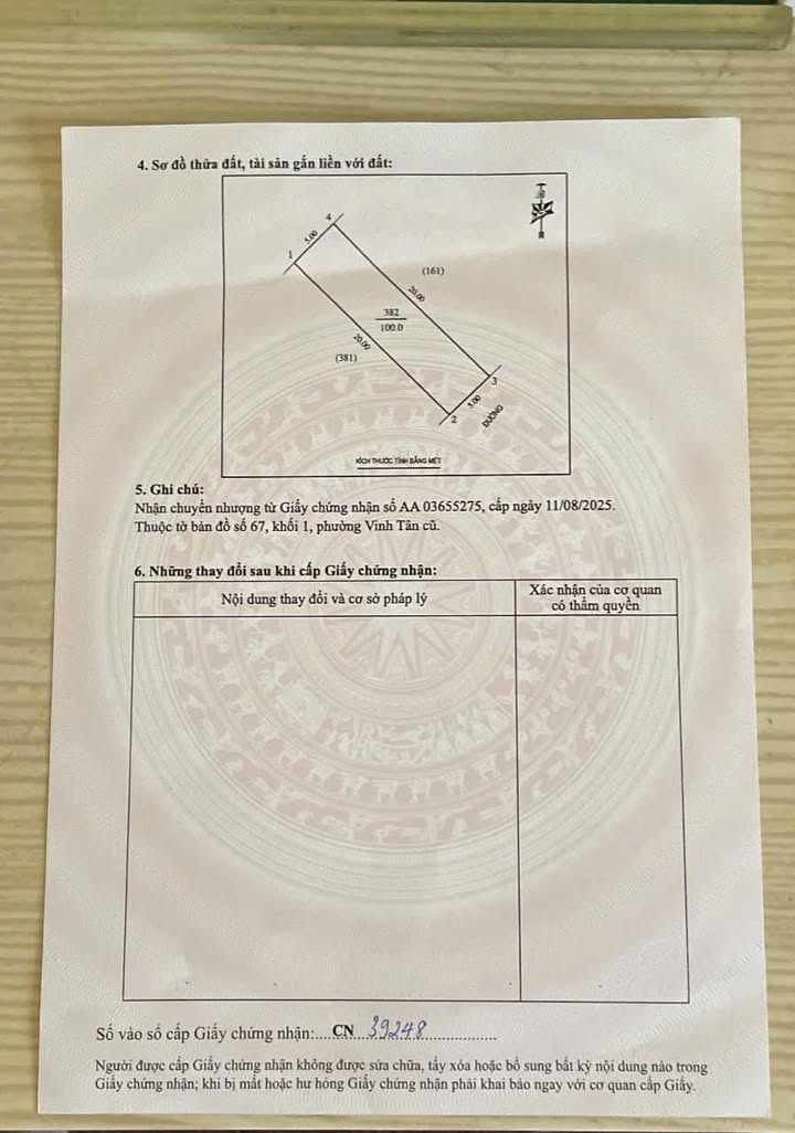 Đất nền Vinh Tân 100m² giá 2.9 tỷ - Đầu tư sinh lời ngay!