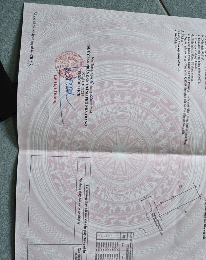 Lô đất thổ cư Vĩnh Hòa Nha Trang 99.8m² giá 2.8 tỷ - Đầu tư sinh lời ngay!