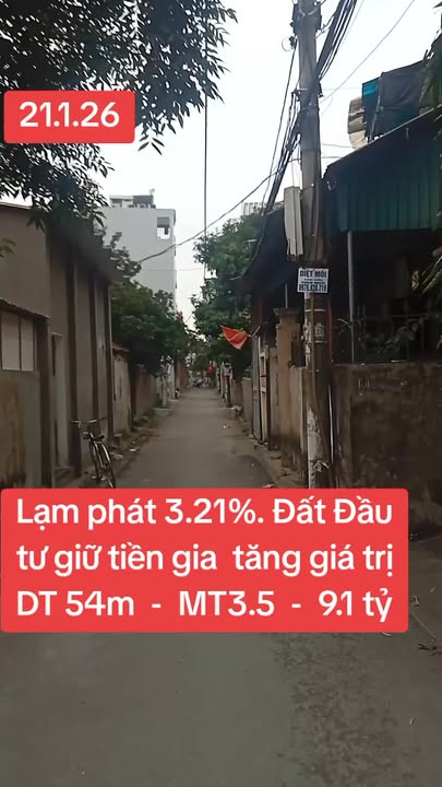Đất nền Giang Biên Long Biên 54m² giá 9.1 tỷ - Kênh đầu tư bền vững!