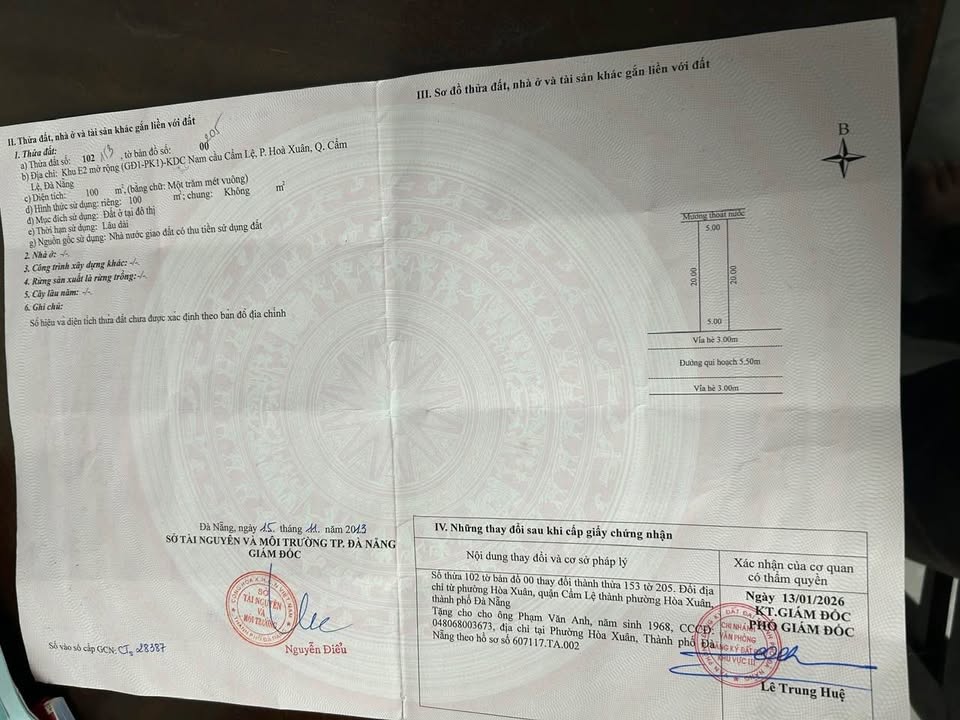 Đất nền Hòa Xuân Đà Nẵng 100m² giá 4.49 tỷ - Đường thông, kết nối thuận lợi!