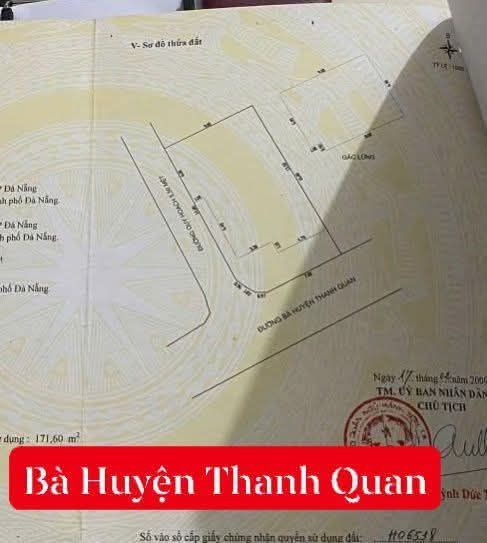 Lô góc FrontHouse Bà Huyện Thanh Quan Đà Nẵng 143m² giá 31 tỷ - Đầu tư sinh lời ngay!