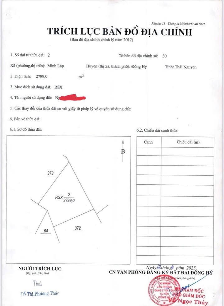 Đất Nghĩa Trang Xã Minh Lập, Huyện Đồng Hỷ 3000m² giá 360 triệu - Cơ hội đầu tư hấp dẫn!