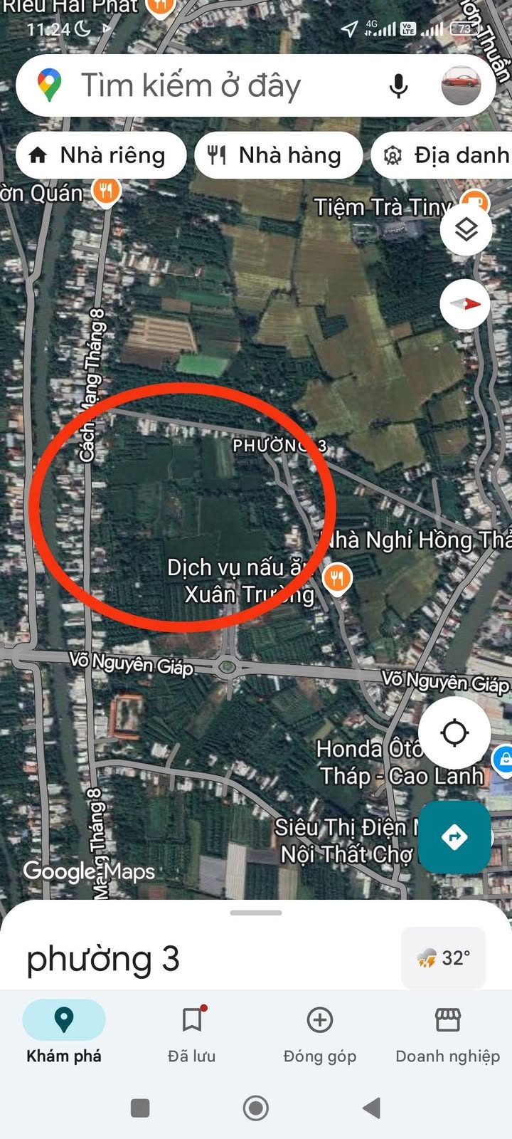 Bán đất vườn 4.200m² Phường 3, TP Cao Lãnh giá 2,604 tỷ - Đầu tư tiềm năng!