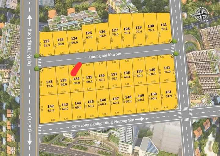 Đất nền Khu Vườn Cây Đông Sơn Hà Đông 60m² giá 2 tỷ - Cơ hội đầu tư tuyệt vời!