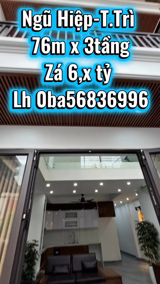 Nhà phố Ngũ Hiệp - Thanh Trì 76m² giá 6 tỷ - Sẵn sàng vào ở ngay!