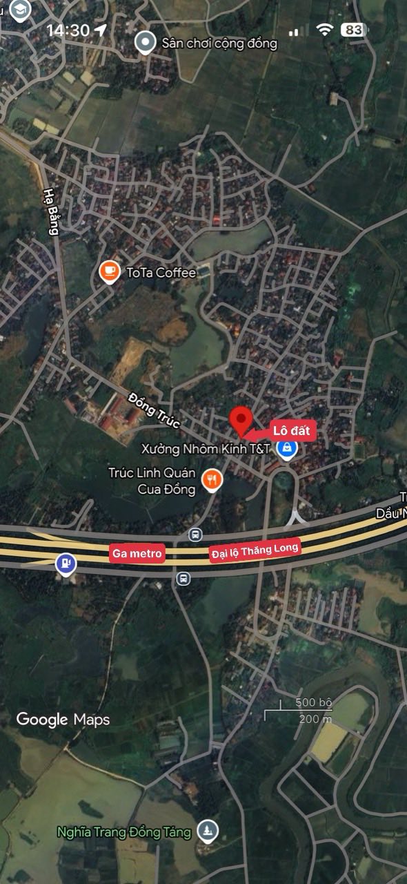 Nhà phố 3 tầng gần Ga Metro Hoà Lạc 46m² - Kinh doanh ngay!