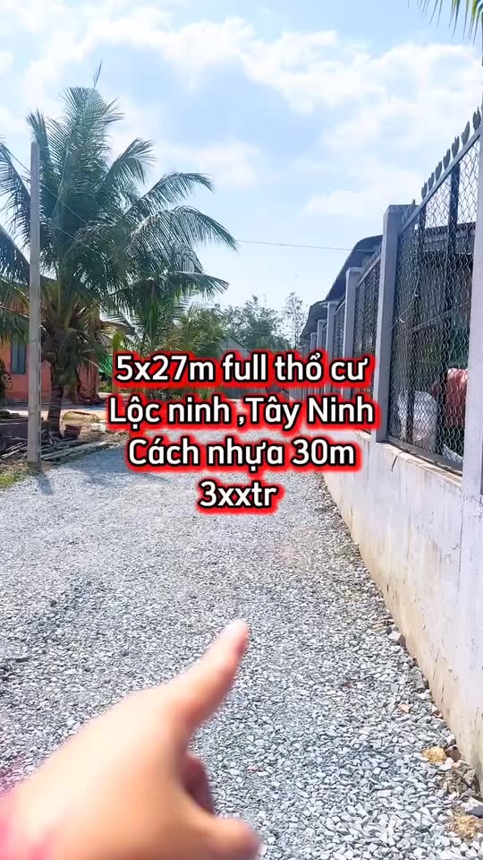 Đất thổ cư xã Lộc Ninh, Tây Ninh 150m² chỉ 3xx triệu - Sổ đỏ chính chủ!