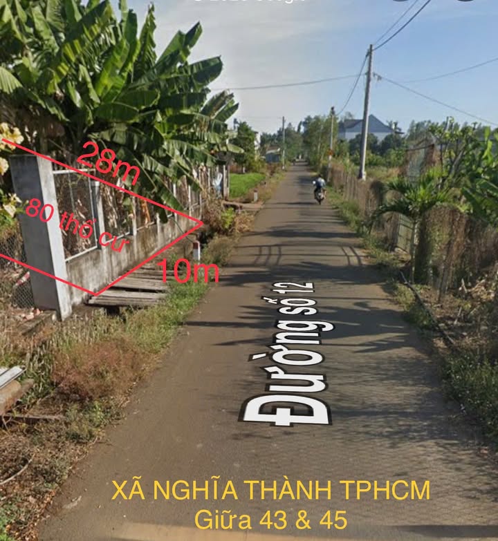 Đất nền 280m² Nghĩa Thành, Châu Đức - Giá chỉ 2.1 tỷ, vị trí đẹp thuận tiện!