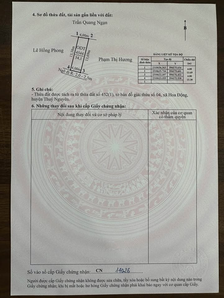 Lô đất Hoa Động Thủy Nguyên 55m² giá thỏa thuận - Pháp lý rõ ràng!