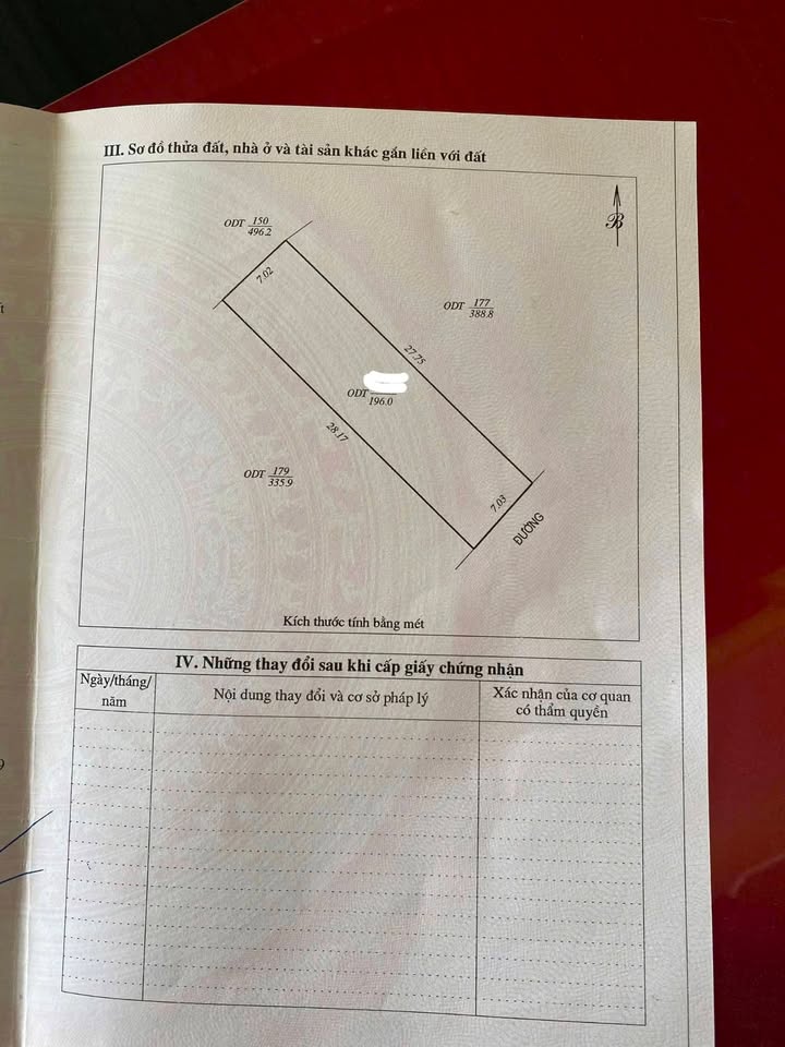 Đất thổ cư Khối 5, Thị trấn Tân Kỳ 196m² - Giá đầu tư hợp lý