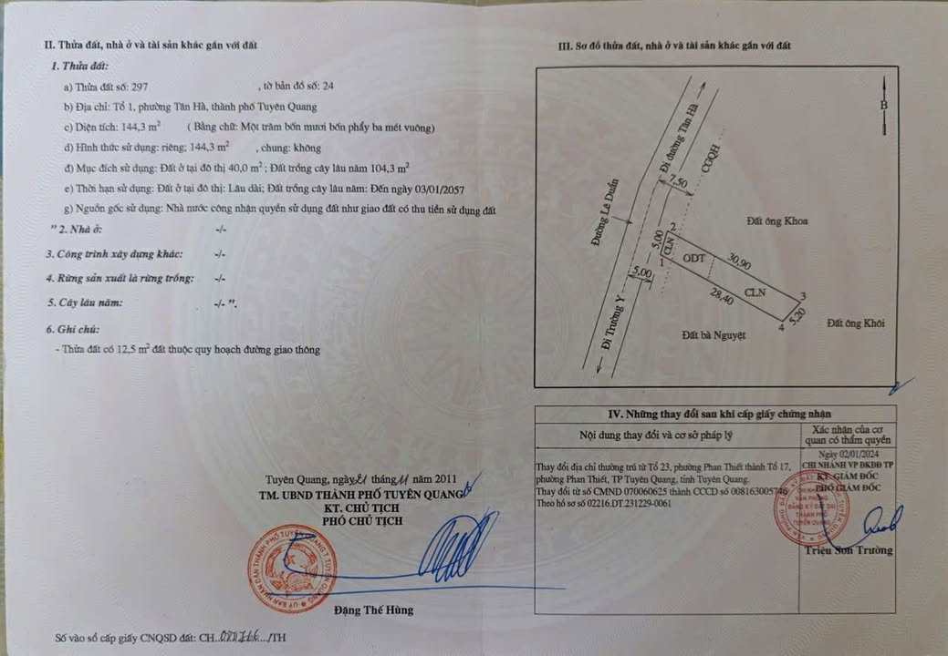 Đất nền phường Minh Xuân 144m² giá 2.35 tỷ - Cơ hội đầu tư tuyệt vời!