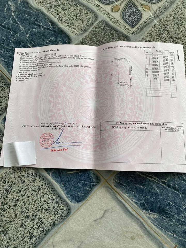 Đất vườn 4683m² tại xã Bắc Ninh Hòa giá chỉ 800 triệu - Cơ hội đầu tư không thể bỏ lỡ!