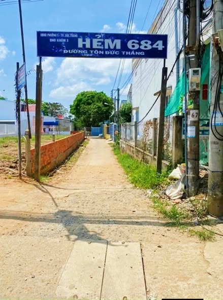 Đất nền mặt tiền hẻm 684 Tôn Đức Thắng, 580m² giá 600 triệu - Đầu tư lý tưởng!