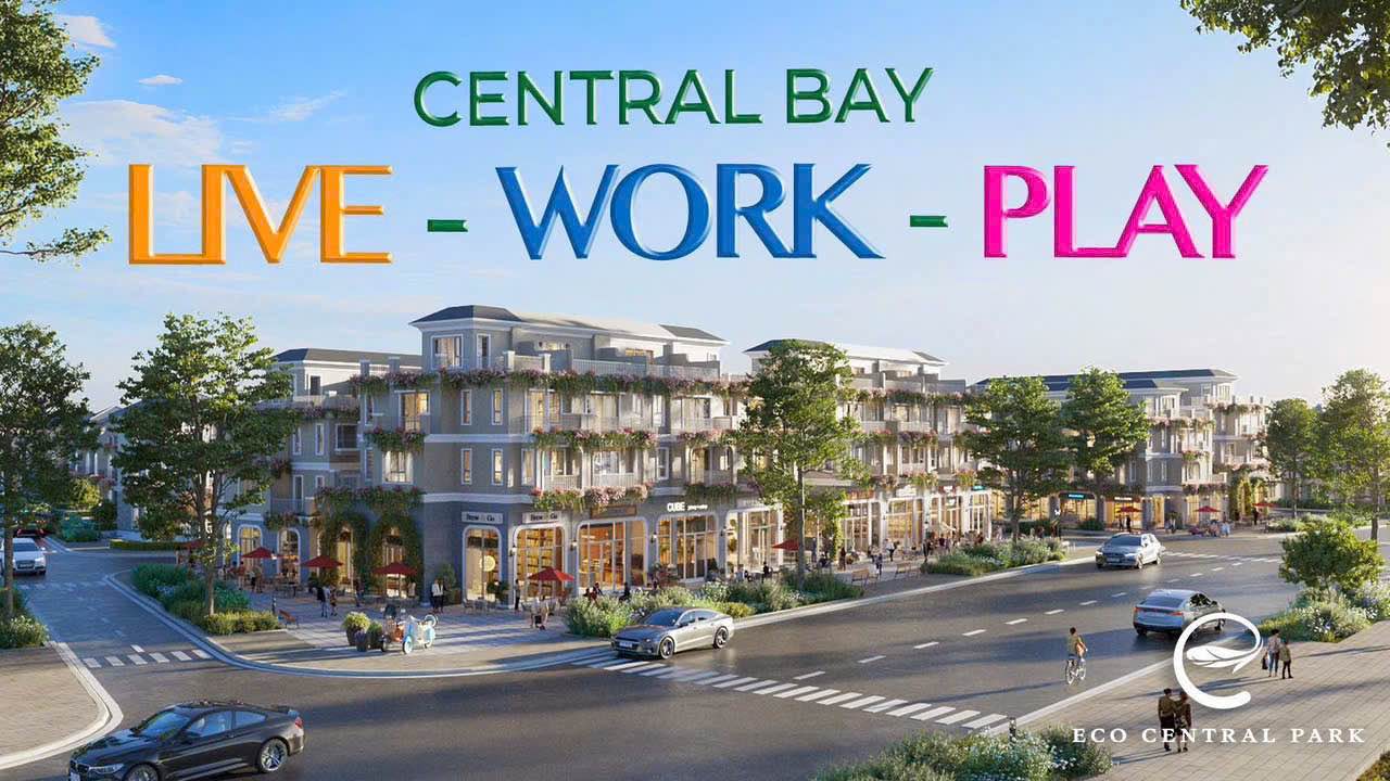 Shophouse Eco Central Bay Cửa Lò 96m² giá 6 tỷ - Vị trí đắc địa gần công viên xanh