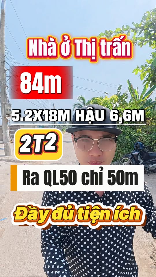 Nhà phố Xã Cần Giuộc 84m² giá 2.2 tỷ - Chính chủ bán gấp!