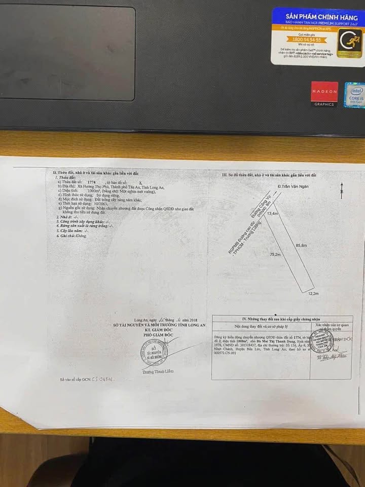 Đất nền mặt tiền đường Công Vụ, Hướng Thọ Phú, 1000m² giá 1.695 tỷ - Cơ hội đầu tư tuyệt vời!