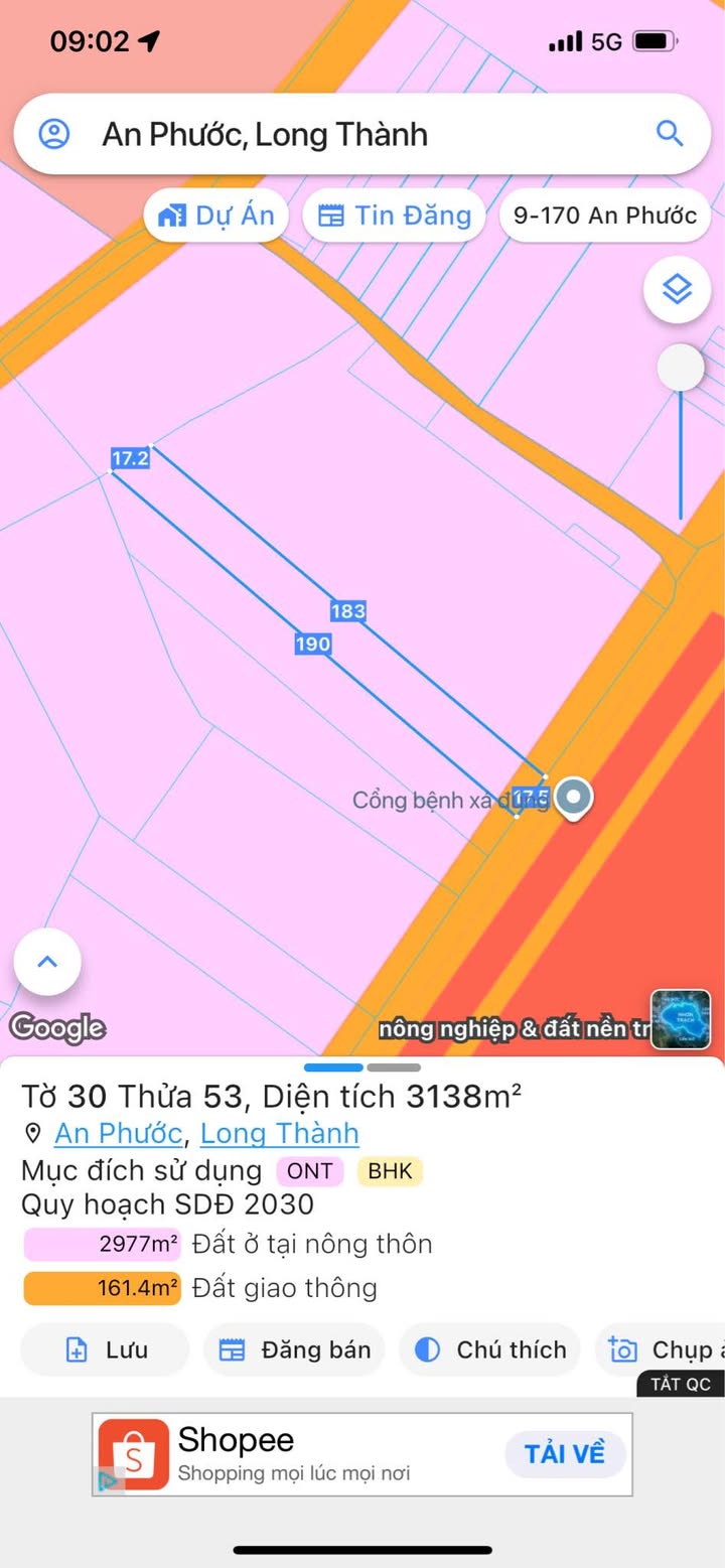Đất An Phước 3000m² giá chỉ 5,9 tỷ - Cơ hội đầu tư hấp dẫn!