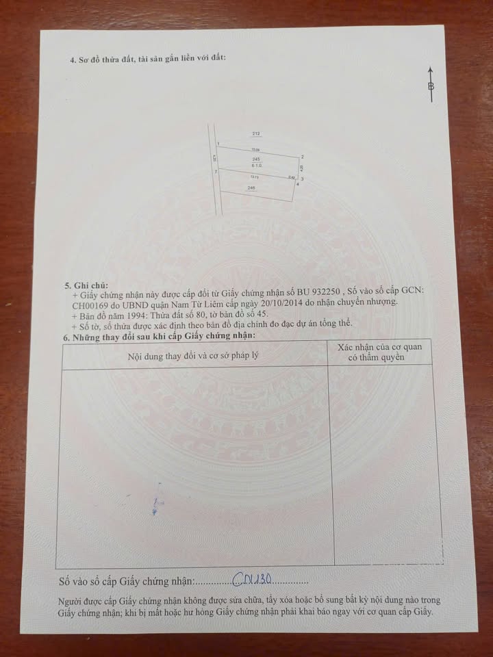 Đất nền Tây Mỗ 61m² giá 9.516 tỷ - Sổ đỏ đẹp như hoa hậu!