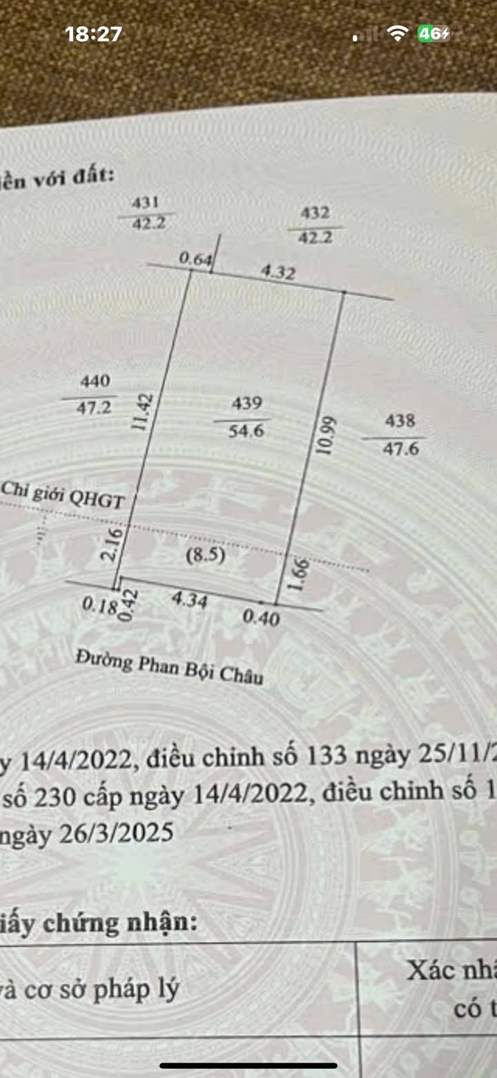 Đất FrontHouse mặt phố Phan Bội Châu, Hải Dương 54m² chỉ 2 tỷ - Kinh doanh thuận lợi!