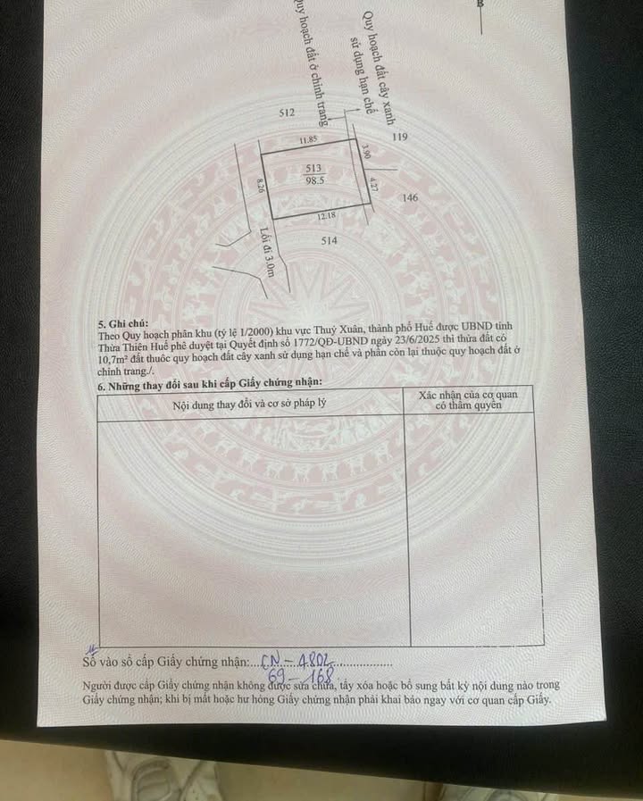 Đất nền Phường An Hòa, Quận Phú Xuân, 98m² giá 1.58 tỷ - Cơ hội duy nhất không thể bỏ lỡ!