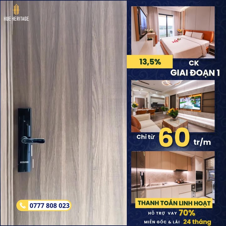 Căn hộ Hue Heritage tại Phú Nhuận 57m² giá 3 tỷ - Đầu tư bền vững!