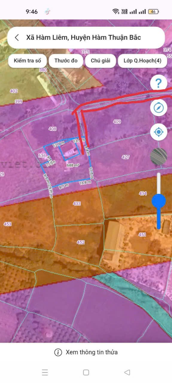 Đất thổ cư 100m² tại Thôn 1, Xã Hàm Liêm - Giá 1 tỷ - Cơ hội đầu tư tuyệt vời!