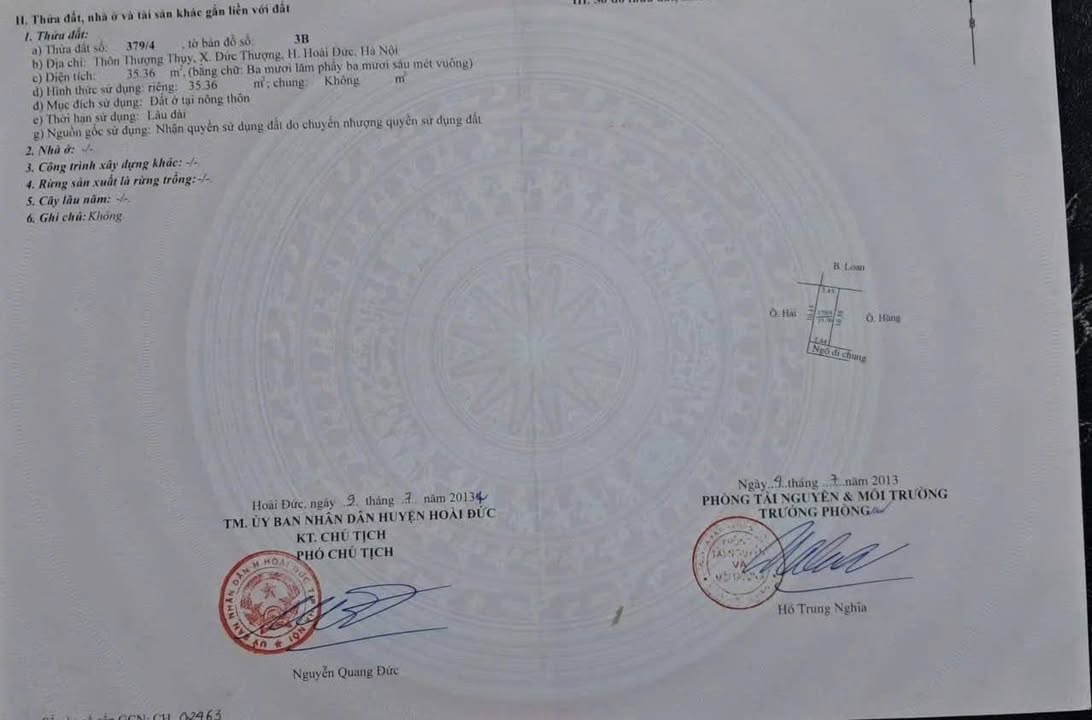 Nhà 3 tầng 35m² tại Đức Thượng, Hoài Đức giá 4 tỷ - Chính chủ bán gấp!