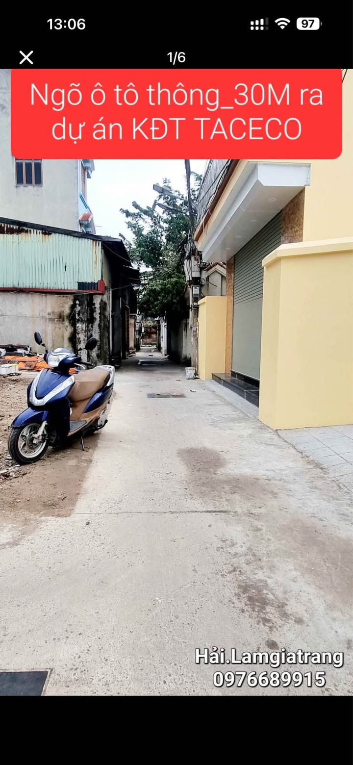 Đất nền KĐT TACECO Từ Sơn 44.3m² giá chỉ 1.xx triệu - Ô tô đỗ cửa