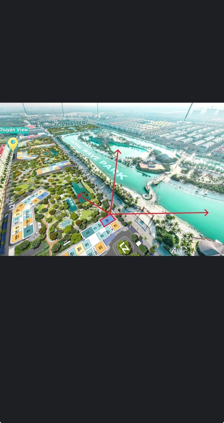 Căn hộ Masteri Vin 3 Huyện Văn Giang 125m² giá thương lượng - View công viên đẹp