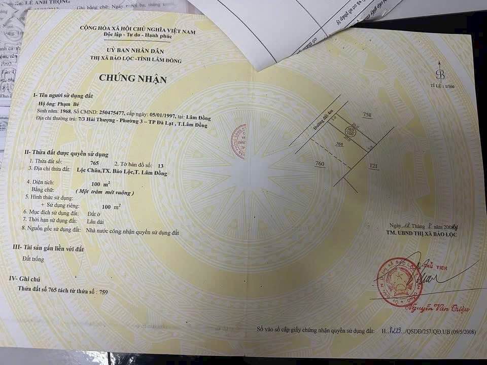 Đất nền Tô Hiến Thành Đà Lạt 100m² giá chỉ 820 triệu - Sổ hồng chính chủ!