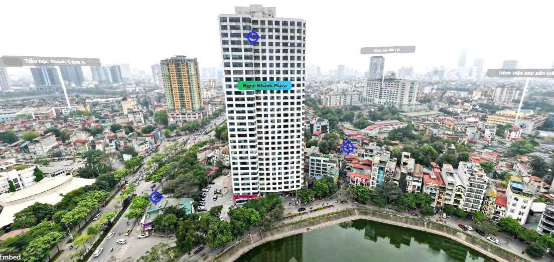 Văn phòng cho thuê tại Ngọc Khánh Plaza, Ba Đình 161m² giá 34 triệu - Full nội thất hiện đại!