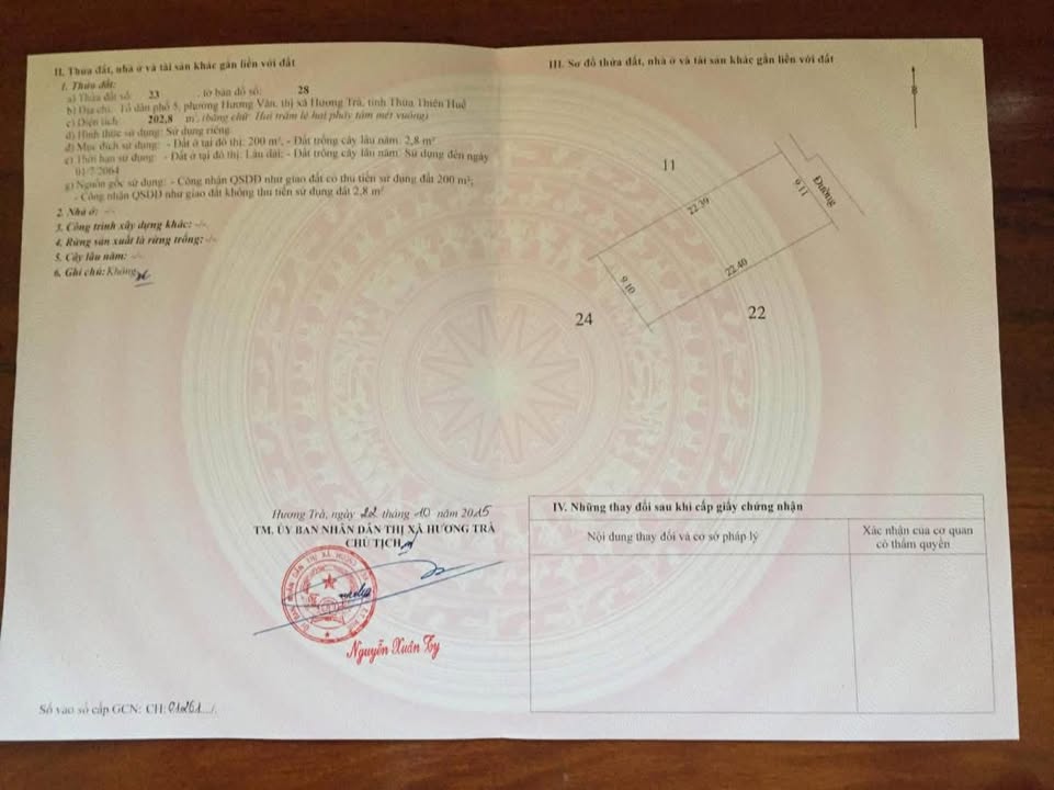 Đất nền đẹp gần Vòng Xuyến Tứ Hạ 202.8m² chỉ 2 tỷ - Đầu tư sinh lời cao!