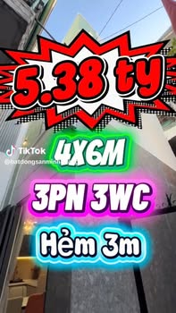 Nhà phố mới 3 tầng Điện Biên Phủ, Bình Thạnh 24m² giá 5.38 tỷ - Sẵn sàng vào ở!