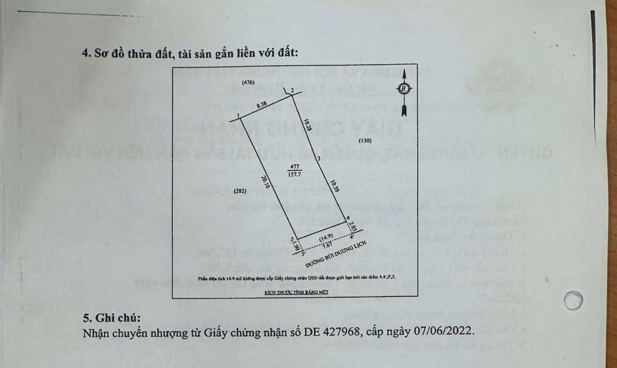 Lô đất kinh doanh mặt đường Bùi Dương Lịch, Vinh 157.7m² giá 8 tỷ - Cơ hội đầu tư hấp dẫn!