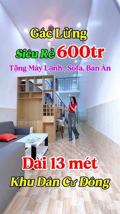 Nhà Phước Vinh, Tây Ninh 13m² giá 600 triệu - Tiện nghi đầy đủ, vào ở ngay!